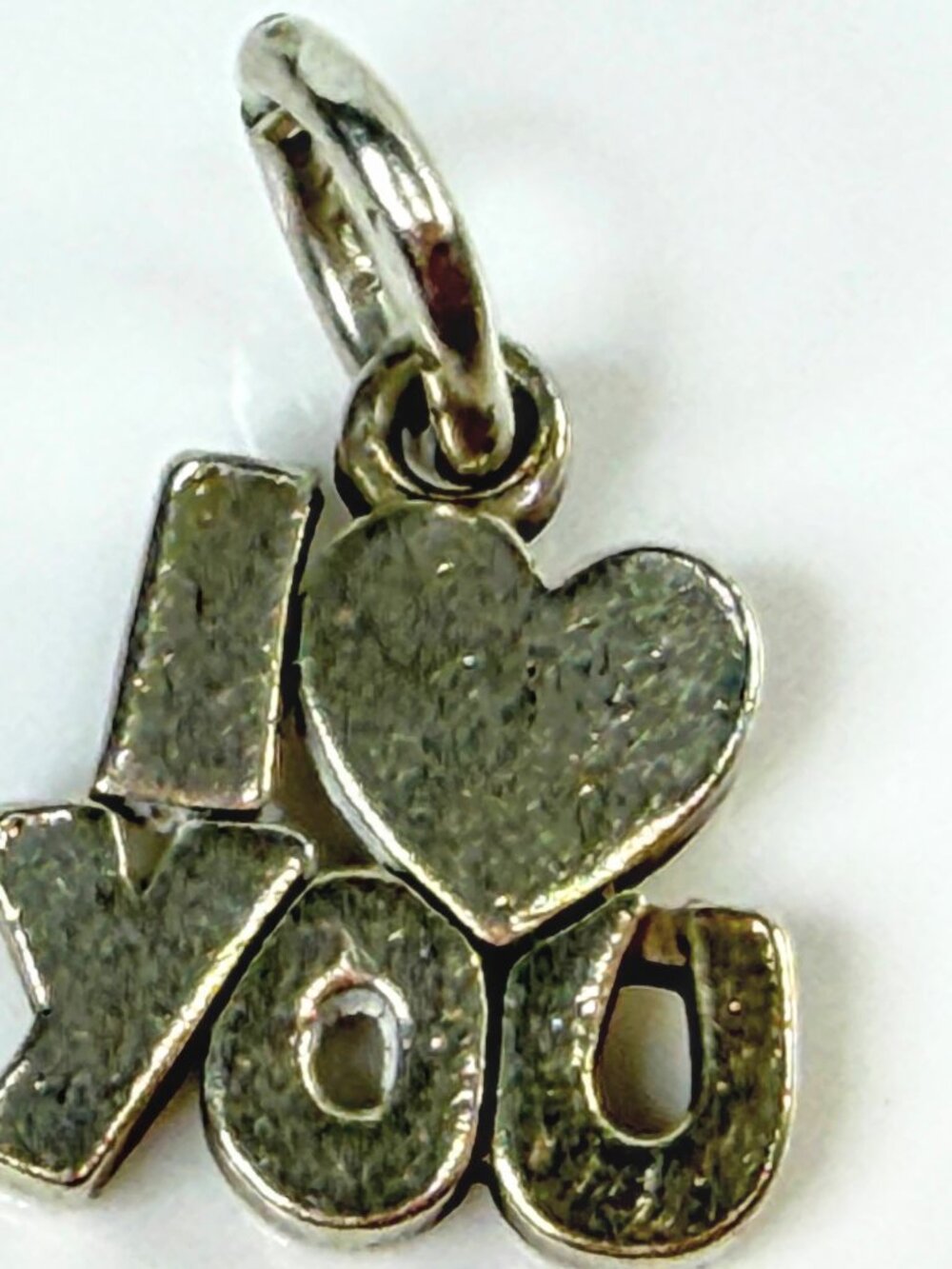 James Avery Sterling Silver I Love You Heart Charm Retired Jewelry JR2121